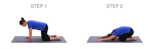 childs pose stretch example