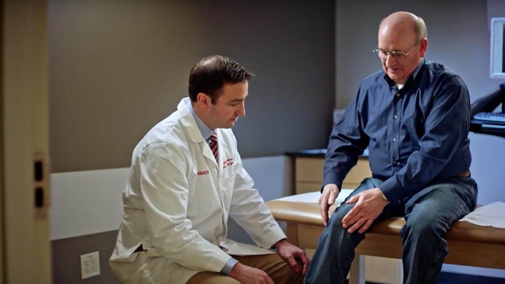 doctor in joint consultation with patient